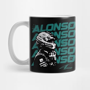 Fernando Alonso Name Repeat Mug